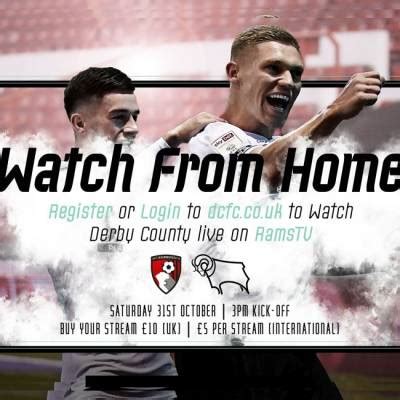Дерби каунти | derby county f.c. Watch From Home: AFC Bournemouth Vs Derby County LIVE On ...