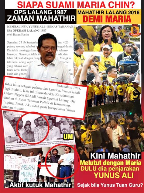 Clean and fair elections are essential for democracy. MatKilauPenang: YUNUS ALI SUAMI MARIA CHIN PENDEMO SETARAF ...