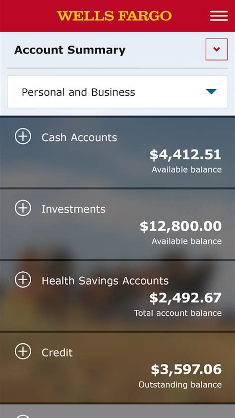 You can view account balances, transfer money and pay for purchases, view history, news, analysis and graphics. Wells Fargo Mobile - Android Apps on Google Play