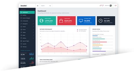 The significant component of the bootstrap diagram or graph is that it enables the clients to effortlessly download by decreasing the transmission capacity necessities of the html page. Bracket Responsive Bootstrap 4 Admin Template | Bracket ...