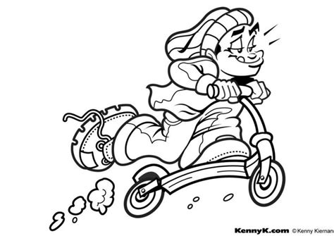 All rights belong to their respective owners. Coloring Page scooter - free printable coloring pages ...