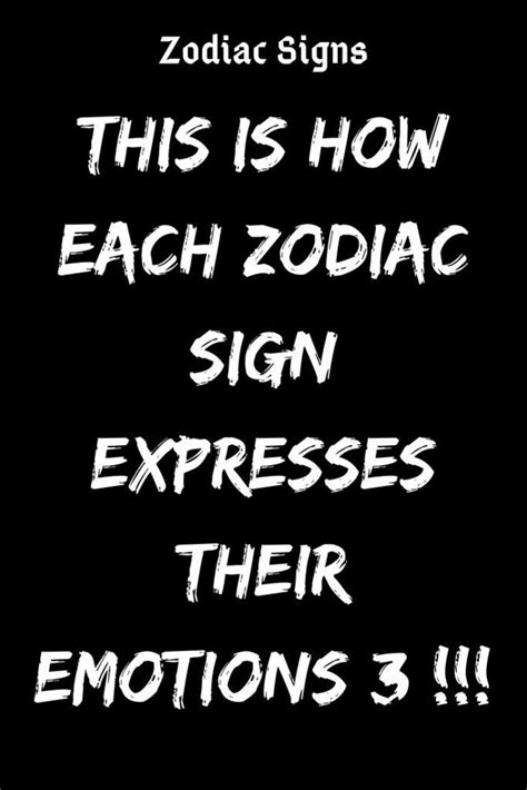 People born under the cancer sign can be. This Is How Each ( Zodiac Sign ) Expresses Their Emotions