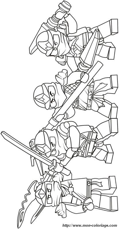 Coloriages gratuits à imprimer avec une variété de thèmes cette coloriage. Coloriage de Ninjago, dessin Equipe ensemble pour le ...