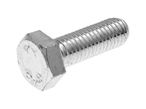 hex cap screws tap bolts DIN933 M8x25 full thread zinc plated steel (25 ...
