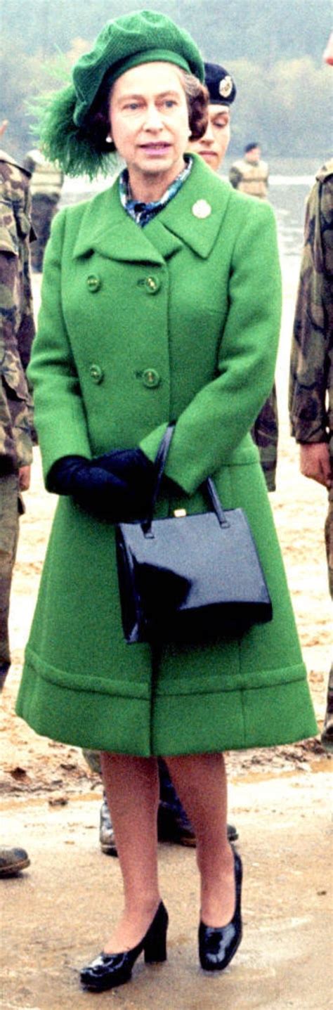 Elizabeth was born in mayfair, london. 1980. The queen donned a green coat and dress (and ...