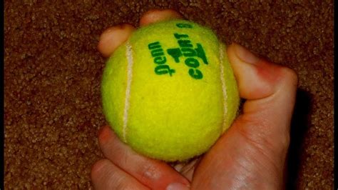 Tennis balls are fluorescent yellow in organised competitions, but in recreational play can be virtually any color. Bouncing Tennis Ball Hand Eye Workout - YouTube