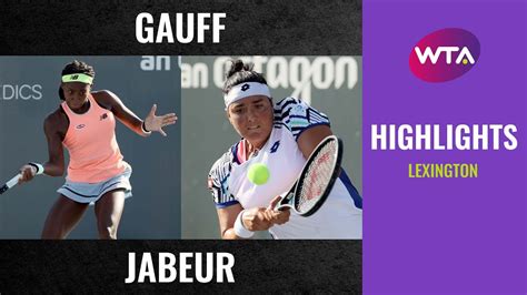 This won't work against gauff, who one top. Coco Gauff vs. Ons Jabeur | 2020 Lexington Quarterfinal ...