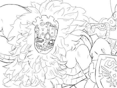 If you wish to support us without seeing ads, you can back our patreon page for as little as $1. Ganon Zelda Breath Of The Wild Coloring Pages