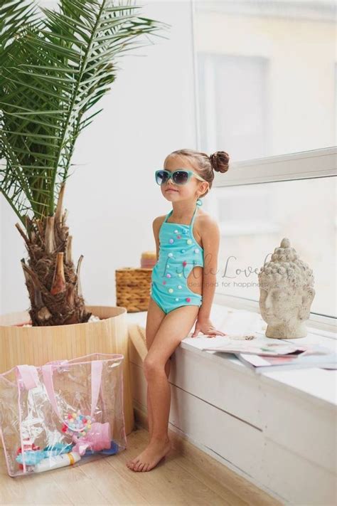 Bathing suit not so much. Open back swimsuit girls blue baby girl swimwear beach ...