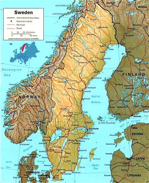 Mapas de suecia en el norte del continente europeo. Mapa Mundi: Mapa da Suécia