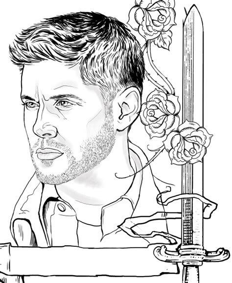 Celebrate the return of the winchester brothers and their angelic and demonic sidekicks as they return for an 11th season of the Supernatural coloring page Dean Winchester | Coloring ...