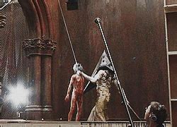 Pyramid head (sh2 ph model) and other sh characters in silent hill downpour in the special ending this is just a joke ending. film silent hill silent hill movie Pyramid Head horroredit ...