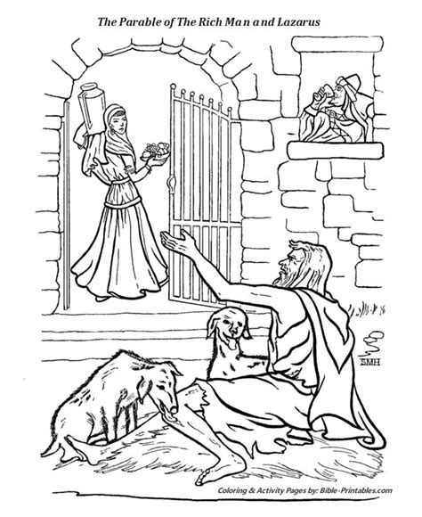 Share how jesus knows our names and wants to give each lesson includes a lesson guide, fun and educational worksheets, coloring pages, craft, games and activities, worship ideas and more. The Parable of The Rich Man and Lazarus | Jesus coloring ...