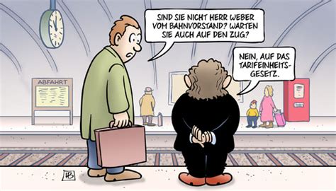 Bahnstreik kompakt lokführer kritisieren chaosfahrplan der bahn. Warten von Harm Bengen | Politik Cartoon | TOONPOOL