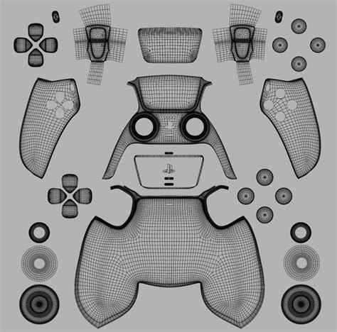 PS5 Playstation 5 Controller High Quality 3D Model in ...