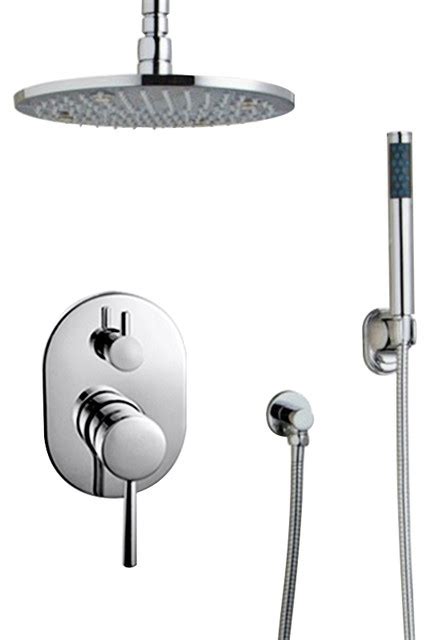 Find deals on products in bath fixtures on amazon. Florence LED Rain Shower System With Handheld Shower Head ...