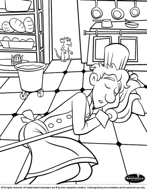 The character of the great chef auguste gusto, one of the heroes of this magnificent animated pixar film was inspired by bernard loiseau. Ratatouille colouring sheet for children - Coloring Library