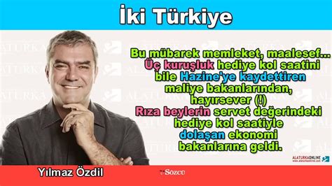 Osmanlı tarihinden örnekler veren özdil, borçlar üzerine dayanan devletin nasıl iflas ettiğini örnekleriyle anlattı. İki Türkiye - Yılmaz Özdil Köşe Yazısı - 17 Haziran 2020 ...