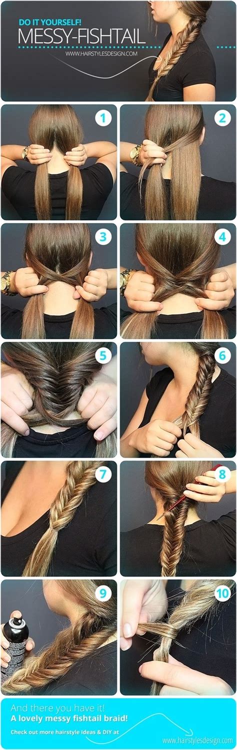 In this part of the video you can see how he puts his two fingers in the middle of the hair to make the braid stairs the following primeriti video, which you can find as easy hairstyles step by step: 12 Simple Fishtail Braid Hairstyles - Pretty Designs