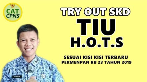 Latihan soal twk hots cpns 2019 materi pilar negara pancasila dan uud 1945 serta pembahasan lengkap dan kunci. SOAL TIU HOTS CPNS 2019! SESUAI KISI-KISI PERMENPAN RB ...