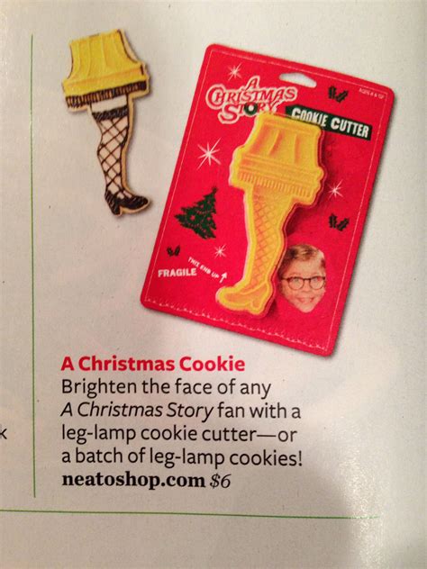 My to sisters fought over what cookies they should get for ' santa ' and tried to convince me. A Christmas Story leg lamp cookie cutter | Christmas ...