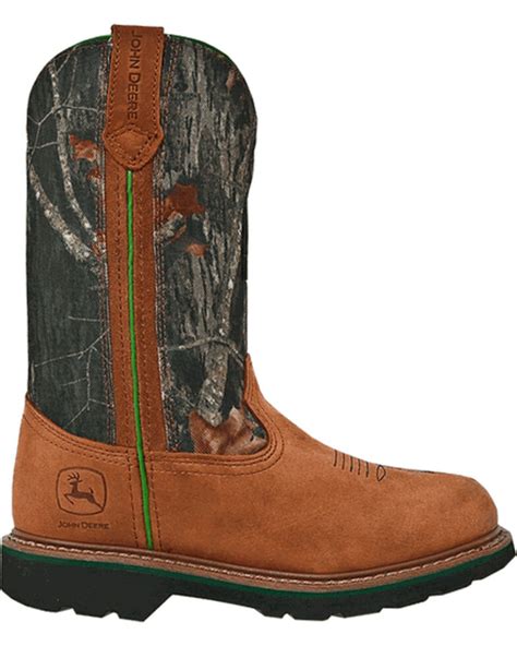 We offer sizing for men, women, and children so the entire family can stay safe and enjoy the great outdoors. John Deere® Women's 10" Mossy Oak Wellington Boots | Boot Barn