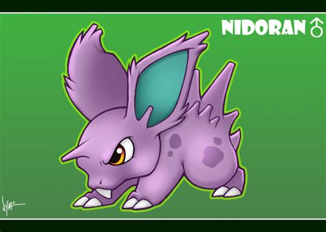 It is vulnerable to psychic and ground moves. Nidoran Male by Nyaasu on DeviantArt