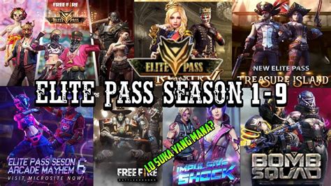 The first pass with a surfboard skin. ELITE PASS SEASON 1-9 || Lo Suka Yang Mana? - Garena Free ...