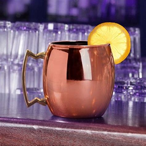 4 moscow mule 100% pure copper mug drinking cup hammered brass handle gift set. Moscow Mule Mug | Moscow mule mugs, Copper moscow mule ...