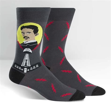 Well made, thicker than i expected, and the photos of the cats are clear and crisp. Men's Tesla Socks | Joy Of Socks | Mens crew socks, Mens socks