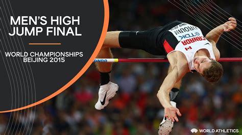 Women's shot final it starts at 10:35 am. Men's High Jump Final | World Athletics Championships ...