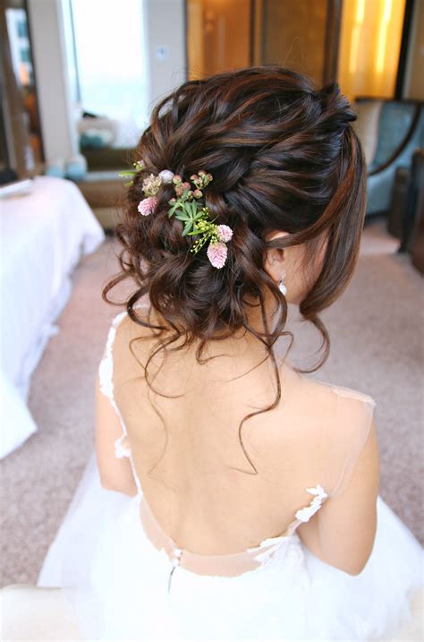 Image via nikita and parth's wedding. Pin by Christine Chia on Hairstyles to try | Loose side ...