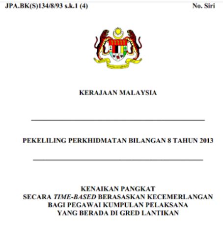 Pekeliling perkhidmatan bilangan 25 tahun 2009. Media Haria: Pekeliling Baru! Peluang Kenaikan Pangkat 15 ...