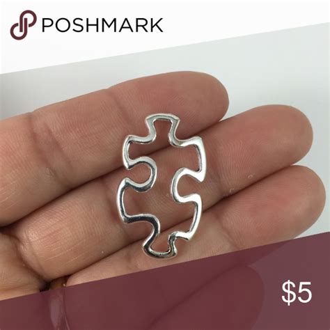 The puzzle piece charm creates a classic look on any bracelet or necklace. 2 Large Puzzle Piece Charms | Make your own jewelry ...