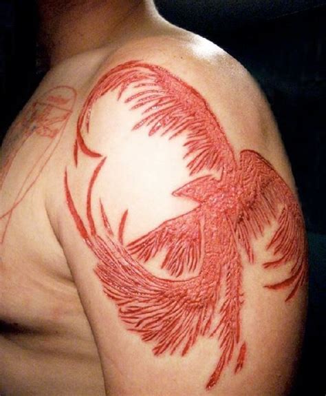 Scarification modification is on mixcloud. Beautiful phoenix skin scarification on shoulder ...