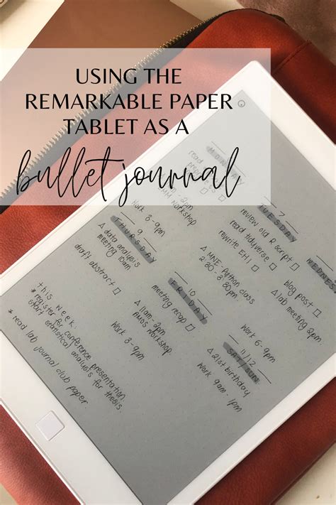 Or perhaps create a cute sample note memo template for your business? reMarkable Tablet as a Bullet Journal in 2020 | Tablet ...