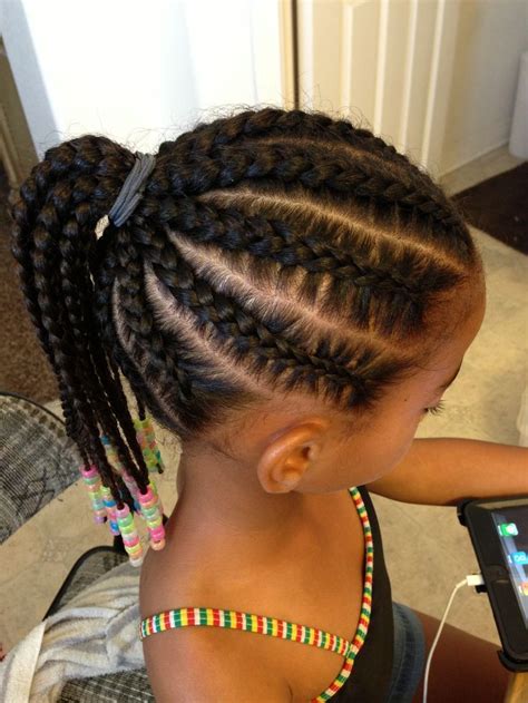 As your hair grows out, the dyed colors will stay for a contrasted look. African American Straight Up African American Kids Hairstyles For Girls