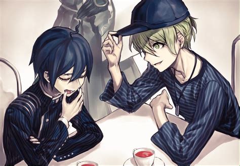 Shuichi backstory :( i feel sad looking at this and i'm the one who drew it. amami rantarou, saihara shuuichi, and toujou kirumi (new ...