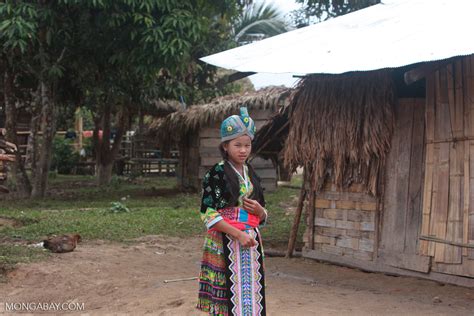 Hmong girl dressed up for a customary courtship game