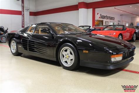 Buy classic original and restored 308, 330 gt, spider, berlinetta, 365gt, 512 bbi, testarosssa, maranello, superamerica and more. 1989 Ferrari Testarossa 21685 Miles Black - Classic 1989 Ferrari Testarossa