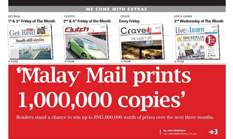 The new msn malaysia, your customisable collection of the best in malaysian and global news, local showbiz, entertainment, sports, money, lifestyle, health and weather. The Malay Mail to up print run to 1 mil | Marketing ...