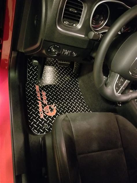 Includes driver and passenger front pieces, as well as both rear passenger pieces. dodge charger scat pack metal floor mats | Dodge charger ...