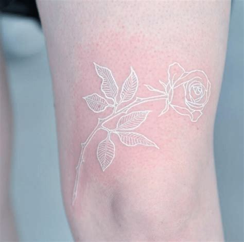 Black and white rose tattoo. 155 Inspiring White Ink Tattoo Ideas You Are Sure to Love