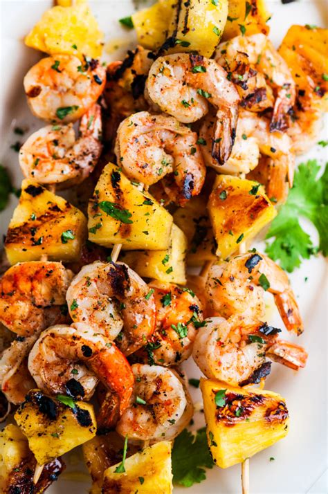 A guide to marinating and how the culinary process works. Spicy Garlic Lime Shrimp Pineapple Skewers - Aberdeen's ...