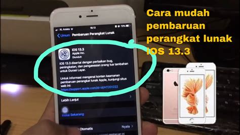 Cara Mudah Pembaruan perangkat lunak iOS 13.3 iPhone 6s plus
