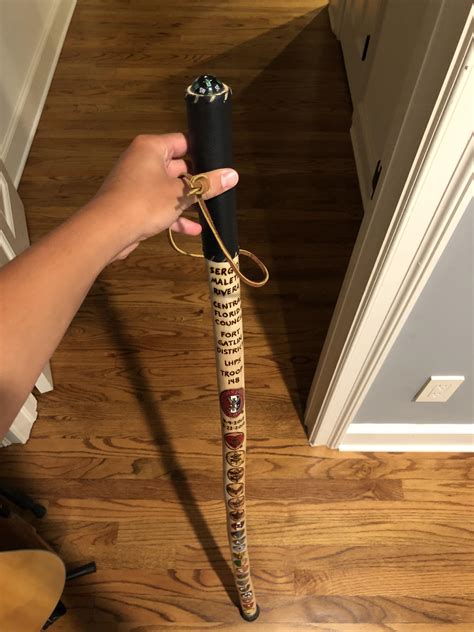 These walking sticks are given to all Eagle Scouts in my  