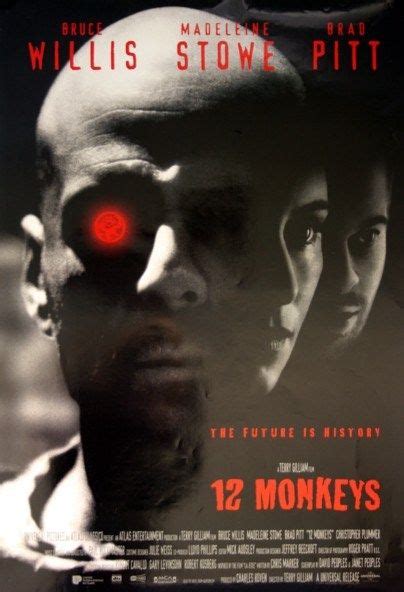 Only 1% of the population has survived by the year 2035, and is forced to live underground. Poster for "12 Monkeys" (1995) | 12 monkeys, Twelve ...