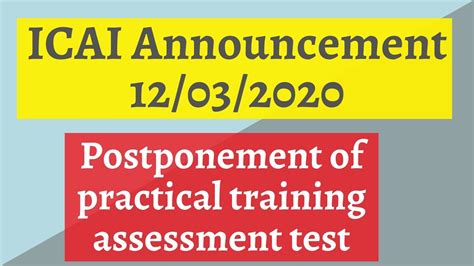 Corporate social responsibility of icai, the institute of chartered accountants of india, ICAI Announcement 12|03|20 || Postponement of Practical ...