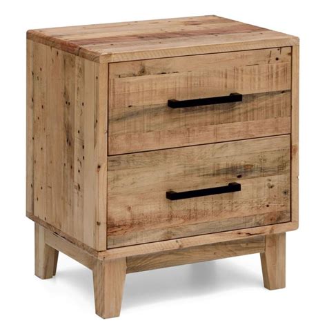 Wide range of discount mattresses and wardrobes. Portland Recycled Timber Bedside Table Night Stand | Buy ...