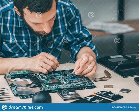 Train to become a pc repair technician by becoming certified in comptia's a+ certification. Computer Technician Cpu Repair Upgrade Technology Stock ...